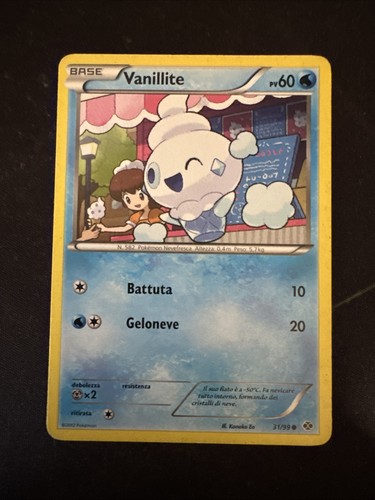 Carta pokemon vanillite - vanillite, 31/99