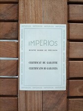 Imperios, Libretto Di Garanzia