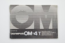LIBRETTO ISTRUZIONI OLYMPUS OM-4 T - (per parti di ricambio)