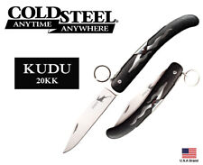 Coltello Pieghevole Acciaio Freddo 4,25" KUDU 5Cr15MoV Classico Blocco Anello 20KK