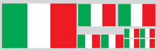 KIT 9 ADESIVI DECAL STICKERS BANDIERA ITALIA ITALY FLAG CASCO AUTO MOTO VINILE