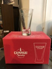 Set 6 Bicchieri Di Vetro Campari Soda Bar Design Bozzetto Fortunato Depero