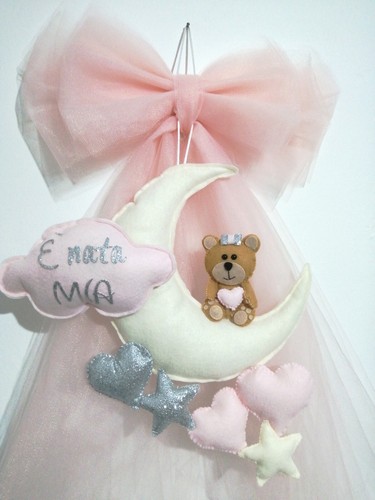 Fiocco nascita bimba con - da,