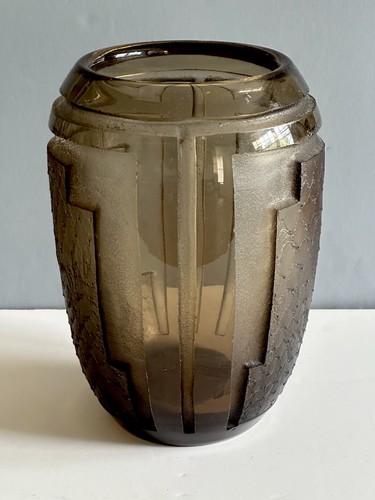 Vaso vetro artistico daum - in,