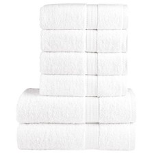 Set Asciugamani 6 pz Neri 600