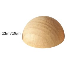 Mezza sfera di legno per