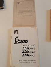 Manuale uso e manutenzione originale Vespa APE 500 400 350