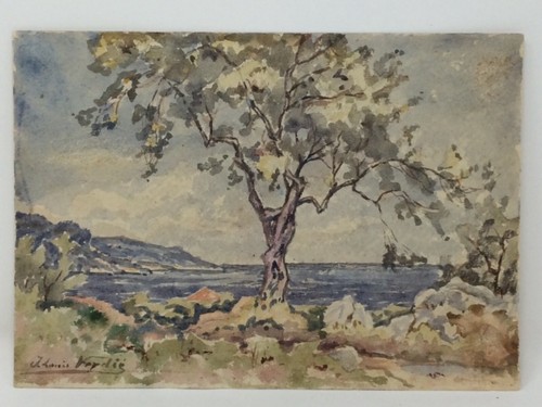 Aquarelle ancienne signée - ancienne,