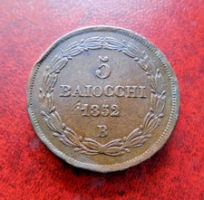 5 Baiocchi 1852 anno VII Zecca