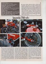 advertising Pubblicità  -MOTO LAVERDA 750 SFC 1975 -MAXIMOTO MOTOITALIANE EPOCA