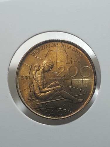 Italia 200 lire 1980 fao - italia,