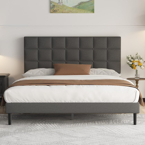 Letto matrimoniale imbottito - letto,