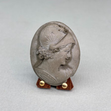 CAMMEO ANTICO IN PIETRA LAVICA LAVORATO A MANO - SENZA MONTATURA - SCHEGGIATO !