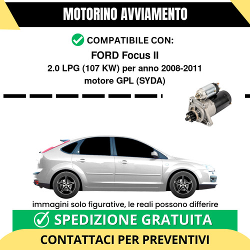 Motorino avviamento ford focus - motorino,