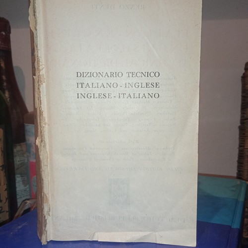 Dizionario tecnico italiano - dizionario,