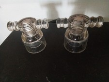 ANTICO ISOLATORE IN VETRO TRASPARENTE , MARCATO "FIDENZA NR. 6186"