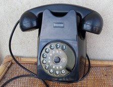 Telefono a Muro Bachelite Siemens RARO 6609 NUMERO INCORPORATO Auso Antico