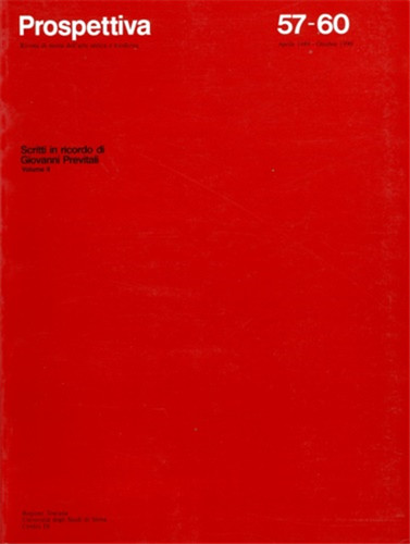 Prospettiva 60 scritti - 57-60.,