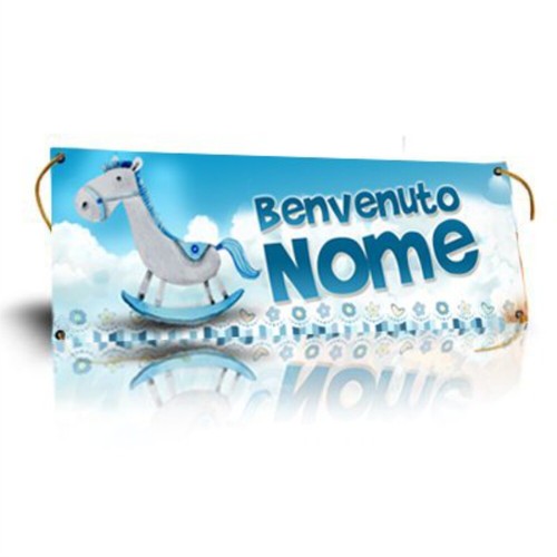 Banner striscione nascita - striscione,