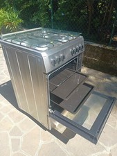 Cucina a Gas 4 Fuochi con Forno Elettrico Beko Grill 60x60 cm Inox 