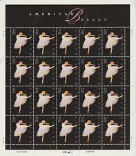 1998 STATI UNITI UNITED STATES USA  AMERICAN BALLET MINIFOGLIO DI 20 VAL. MNH MF
