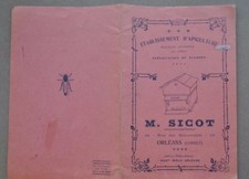 Apicoltura Catalogo Sicot  Api Alveari Miele Apiculture Orleans  Francia 1922