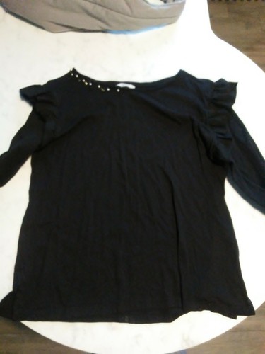 Maglia nera motivi donna - nera,
