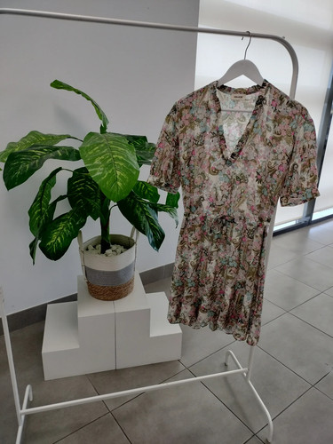 Vestido corto flores en - corto, de