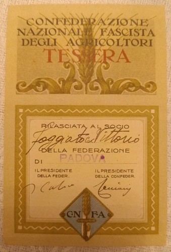 Tessera pnf fascismo - pnf,