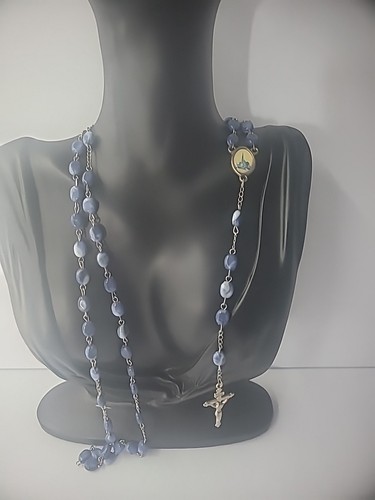 Collana perle crocifisso