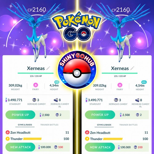 Pogo shiny xerneas - ✨,