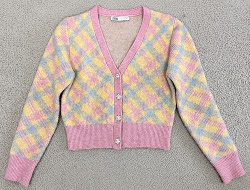 Cardigan zara pastello donna - cardigan,