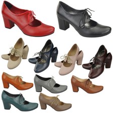Scarpe donna allacciate tacco