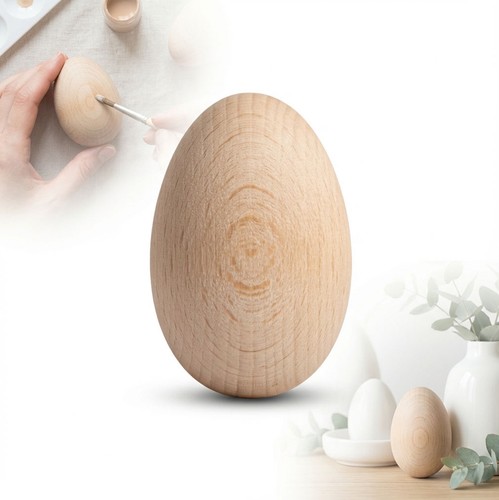 Uovo legno decoupage uova - legno,