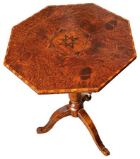 TAVOLINO DA FUMO INTARSIATO EPOCA 1870/80 RESTAURATO L 53 H 67