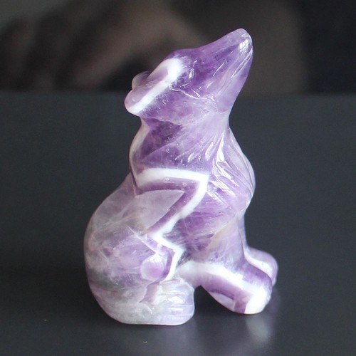Statua lupo pietra - , preziosa