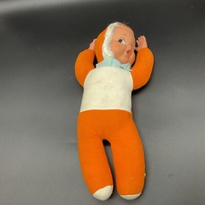 VINTAGE 60s# BAMBOLA DOLL GHIGO  VINILE  PELUCHE# [MH]