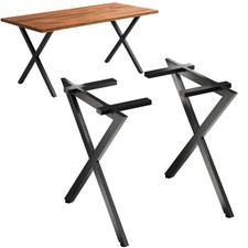 Gambe tavolo metallo nero - 2x,