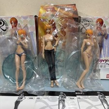 One Piece Super Styling Nami Rare Color 3 Figure Set Anime Giappone da Collezione
