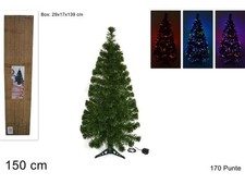 Albero di Natale con Fibra Ottica 150 cm Multicolor DUESSE CHRISTMAS