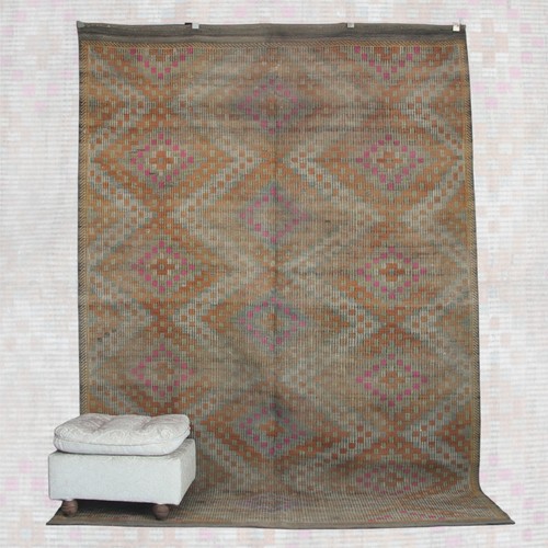 Kilim pastello vintage fatto - , a