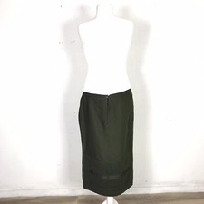 Gonna invernale lunga Vintage Verde sportiva imbottita foderata usata come nuova