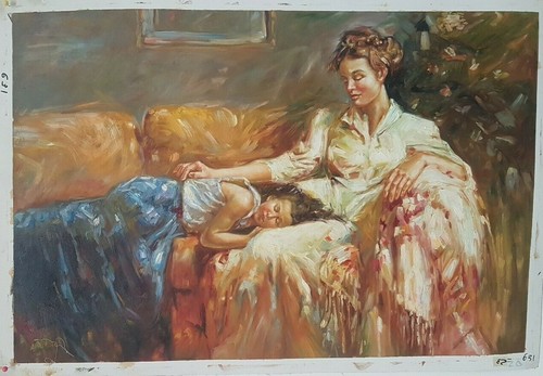 Quadro dipinto olio - quadro, su