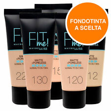 Maybelline New York Fondotinta Liquido Opacizzante Fit Me + Poreless Matte 12h