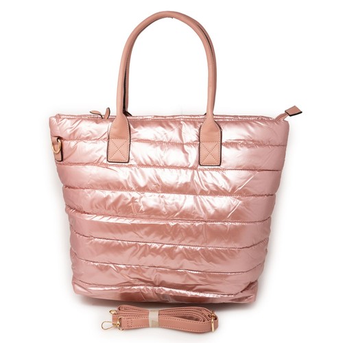 Borsa rosa trapuntata - , piumino