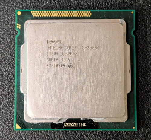 Cpu intel core 2500k - cpu,