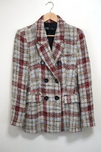 Giacca blazer doppiopetto - , zara