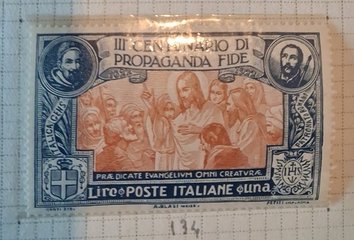 Francobollo italia lira - francobollo, 1