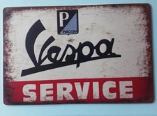 Tabella in metallo retro'