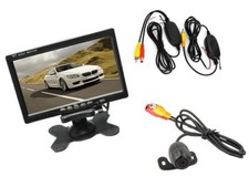 PDR* Monitor 7" retromarcia auto retrocamera kit mini telecamera staffa wireless